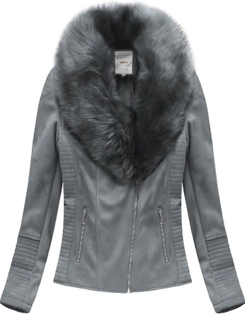 ZAMSZOWA RAMONESKA Z FUTERKIEM SZARA (6501BIG)