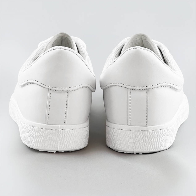 Sznurowane sneakersy damskie białe (bf-025)