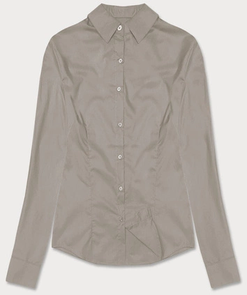 KLASYCZNA KOSZULA DAMSKA KAKAO (HH039-3)