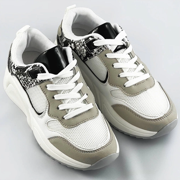 Sportowe buty damskie białe (6348)