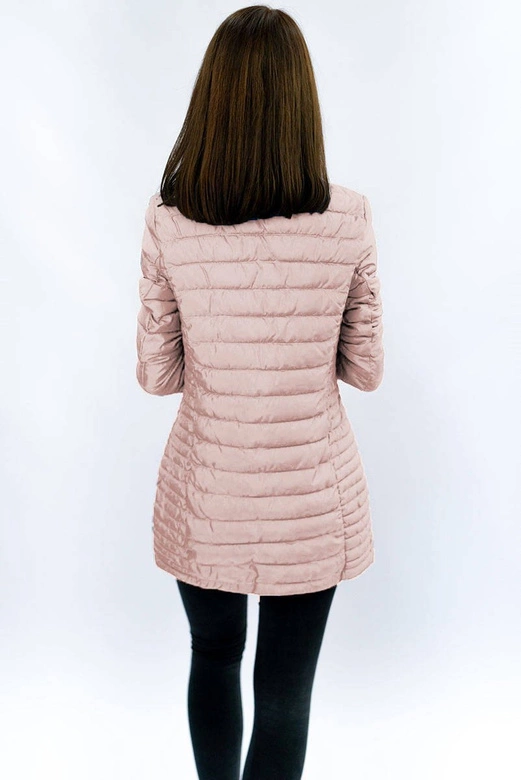 DŁUGA PIKOWANA KURTKA ŁOSOSIOWA (21810)