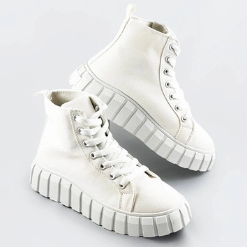 Sznurowane trzewiki białe (xa060)