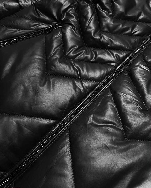 DAMSKA KURTKA PRZEJŚCIOWA CZARNA (MM21-83)