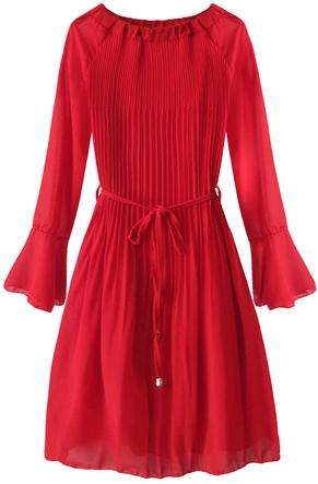 PLISOWANA SUKIENKA HISZPANKA CZERWONA (241ART)