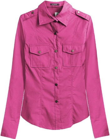 BAWEŁNIANA KOSZULA AMARANTOWA (1015)