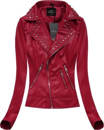 RAMONESKA Z NITAMI CZERWONA (5305)