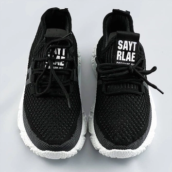 Miękkie buty sportowe damskie czarne (blx-002)