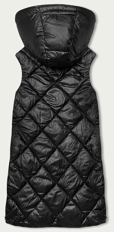 Pikowany bezrękawnik damski czarny (YP-22069-1)