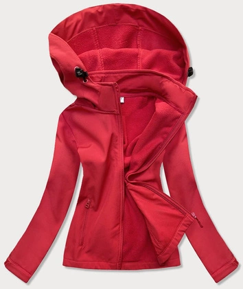 DAMSKA KURTKA-BLUZA TREKKINGOWA CZERWONA (HH018-5)