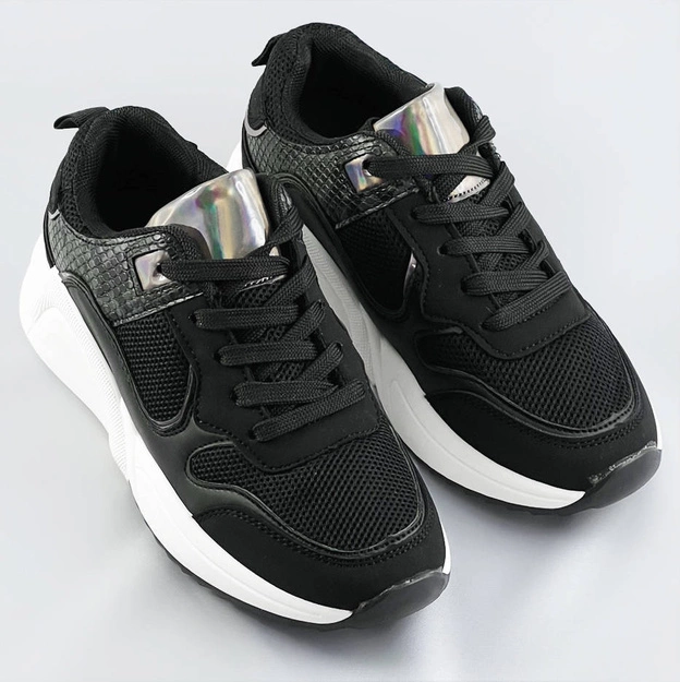 Sportowe buty damskie czarne (6348)