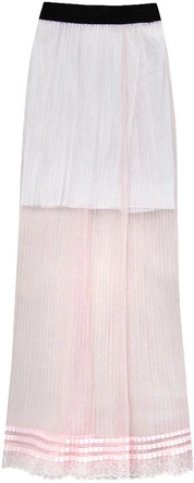 ZWIEWNA PLISOWANA SPÓDNICA RÓŻOWA (98ART)