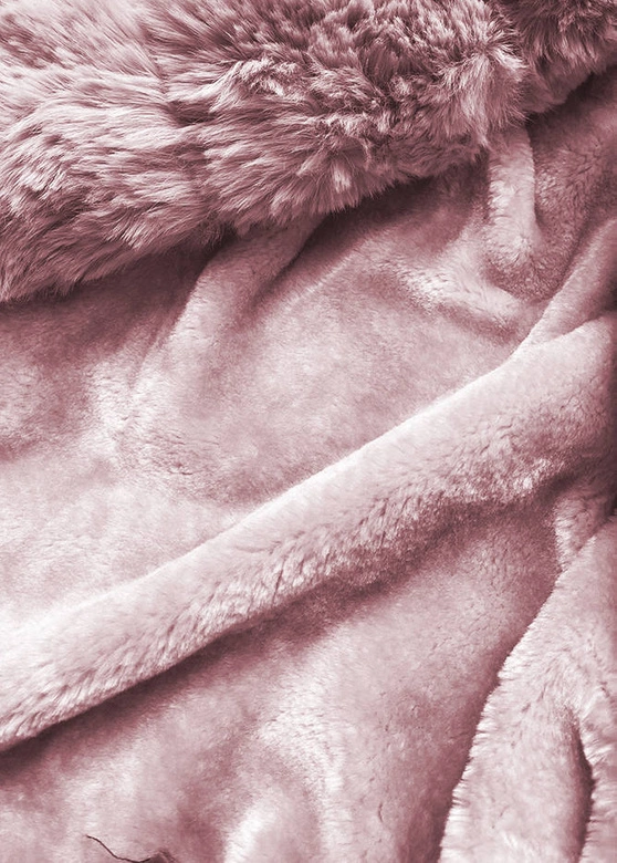 DAMSKA KURTKA PARKA NA FUTERKU MUSZTARDOWA (WM888)