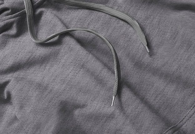 Cienka damska bluza kangurka ciemny szary (W06-5)