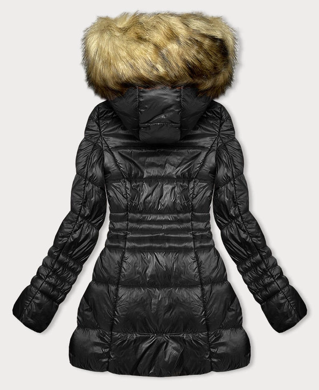 Przejściowa kurtka damska pikowana czarna (2M-052)