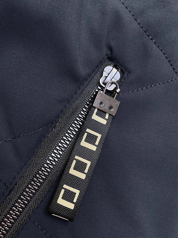 Krótka kurtka damska ze stójką granat (5M3161)