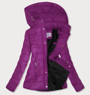 DAMSKA KURTKA PIKOWANA FIOLETOWA (W351)
