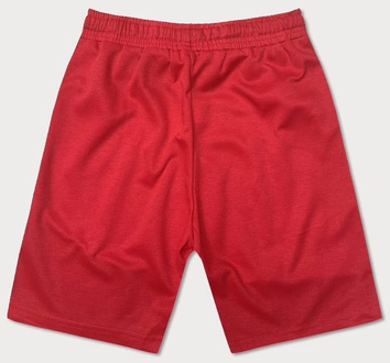 Dwukolorowe spodenki męskie czerwone (8K930-18)