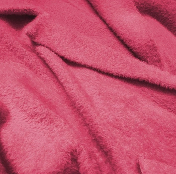 Wełniana narzutka alpaka fuksja (7108)