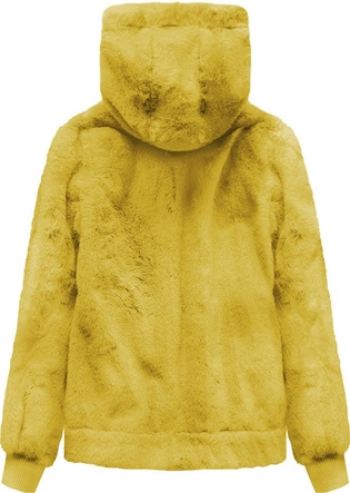 Pluszowa kurtka z kapturem żółta (2019)