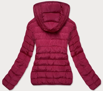 DWUSTRONNA KURTKA DAMSKA PRZEJŚCIOWA CZERWONA (8904-B)