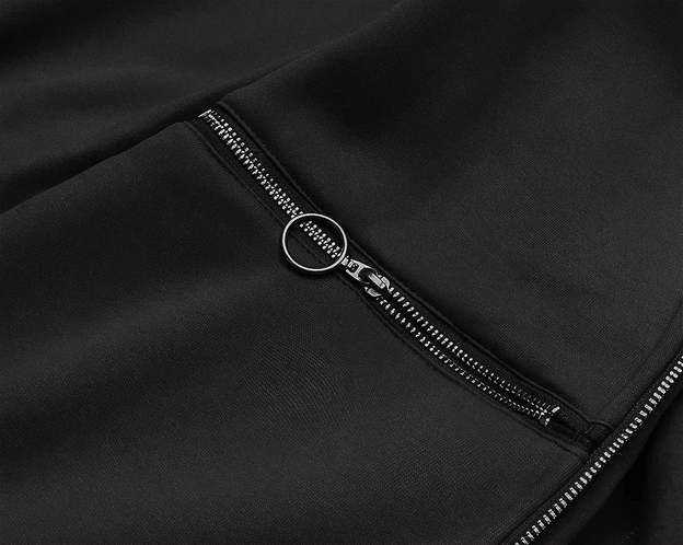 Taliowana bluza damska czarna (AMG-17)