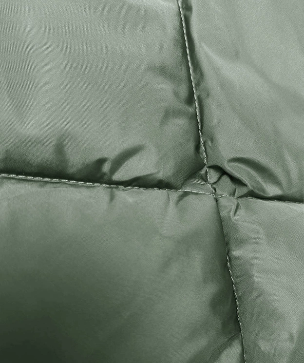 Zimowa kurtka z kołnierzem khaki (LHD-23021)