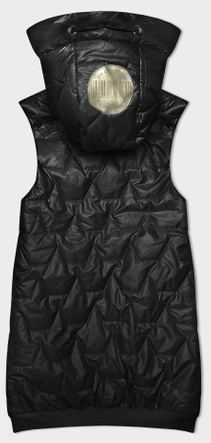 Bezrękawnik damski ze ściągaczem na dole S'West czarny (B8240/B8342-1)