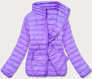 Lekka pikowana kurtka damska jasny fiolet (58M23037-37)