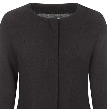 PROSTY PŁASZCZ Z ZAMKIEM CZARNY (2425)