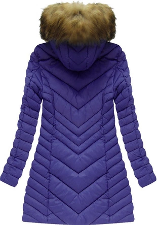 PIKOWANA KURTKA Z KAPTUREM CHABROWA (7678BIG)