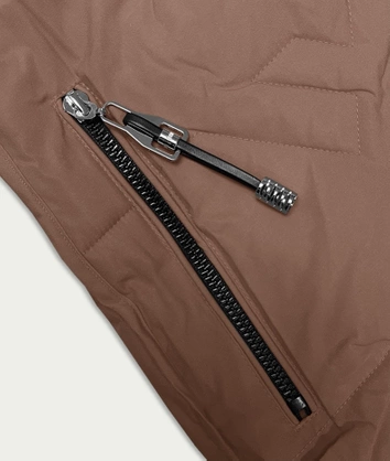 Bezrękawnik damski z kapturem S'West cappuccino (B8175-12)