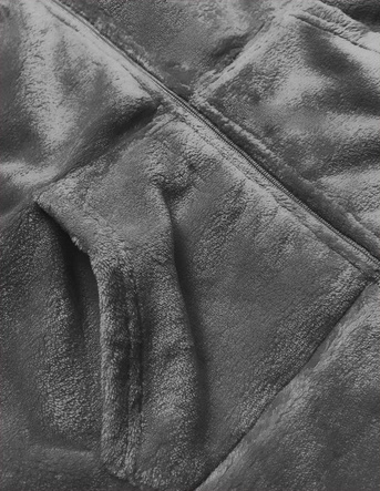 DAMSKA PLUSZOWA BLUZA GRAFITOWA (HH004)