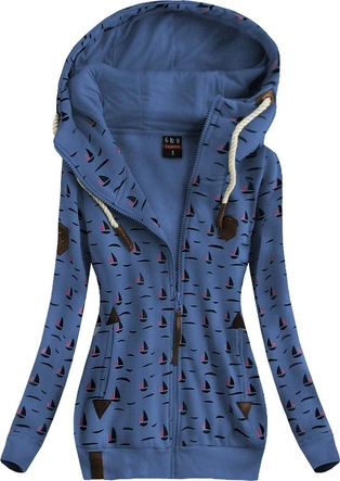 CIEPŁA BLUZA Z KAPTUREM NIEBIESKA (1912)