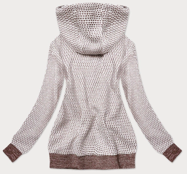 OCIEPLANA BLUZA DAMSKA BRĄZOWA (58043)