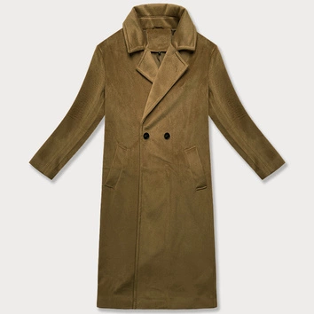 Damski płaszcz przejściowy oversize J Style beżowy (11Z8161)