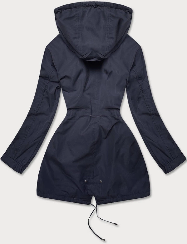 Parka damska 2w1 granat/czerwony (w702big)