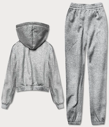 Damski dres z bluzą oversize jasny szary (8c69-2)