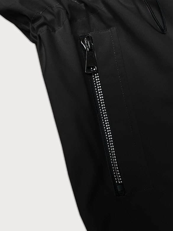 Cienka kurtka z kapturem S'West czarna (B8236-1)