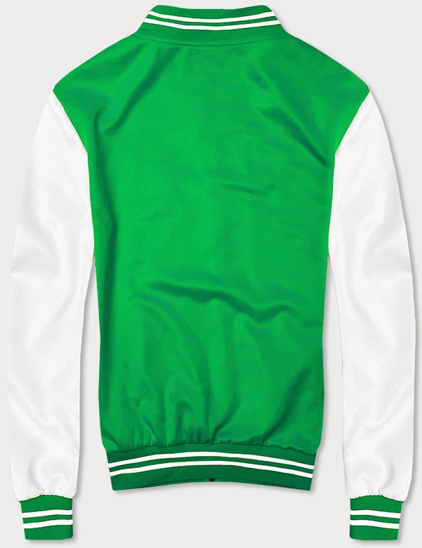 Męska bluza bejsbolówka zielona (8B1157-27)