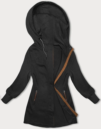 Taliowana bluza damska czarna (AMG-675A)