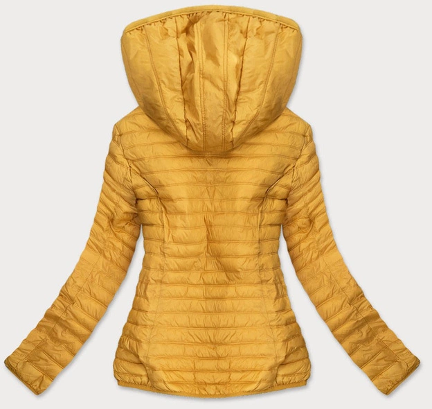 CIENKA PIKOWANA KURTKA DAMSKA ŻÓŁTA (B11-2)