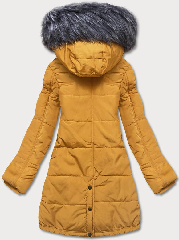 Kurtka zimowa damska żółta (M-21305)