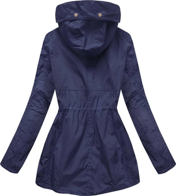 KRÓTKA KURTKA TYPU PARKA GRANATOWA (P01)