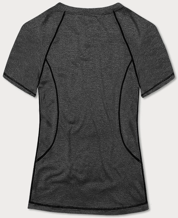 Sportowy t-shirt damski grafitowy (A-2158)