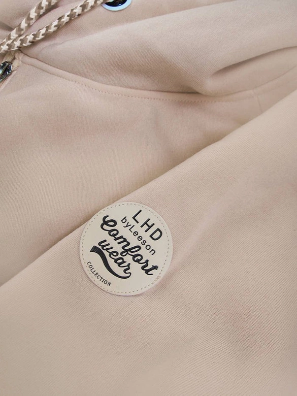 KOLOROWY DRES DAMSKI BEŻOWO-ŁOSOSIOWA (745A)