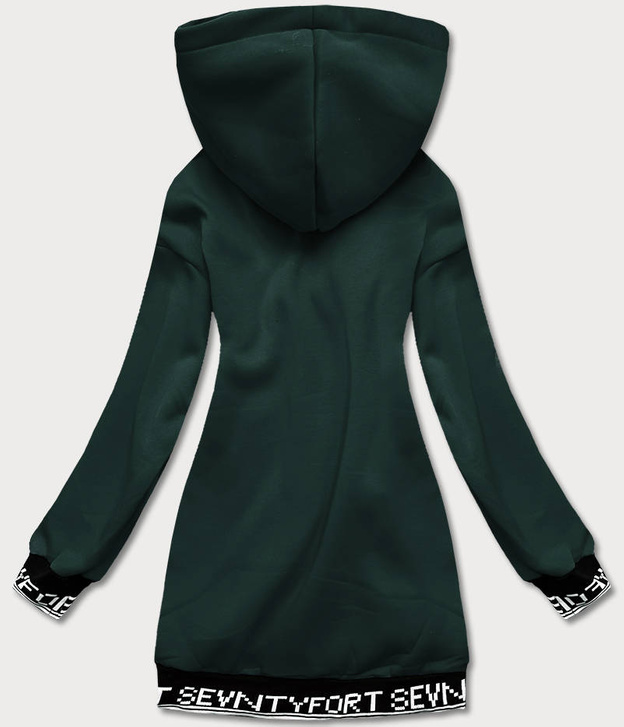 SPORTOWA BLUZA DAMSKA CIEMNA ZIELONA (AMG-36)