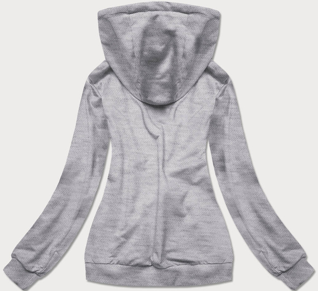 Cienka damska bluza kangurka szara (W06-2)