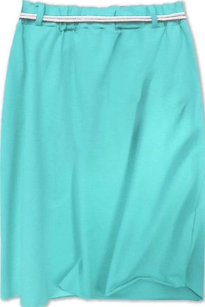 DRESOWA SPÓDNICA Z KIESZENIAMI BŁĘKITNA (592ART)