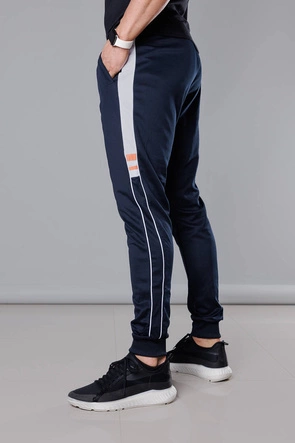 Męskie dresy z lampasami granatowe (8K161)