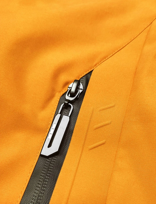 Sportowa kurtka męska z kapturem żółta (5M3111-254)